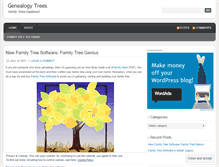 Tablet Screenshot of genealogytrees.wordpress.com