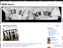 Tablet Screenshot of mcbgsports.wordpress.com