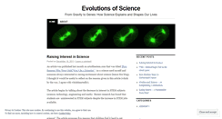 Desktop Screenshot of evolutionsofscience.wordpress.com