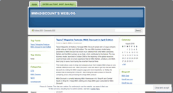 Desktop Screenshot of mmadiscount.wordpress.com
