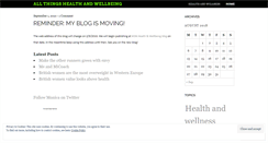 Desktop Screenshot of msnhealthwellbeing.wordpress.com