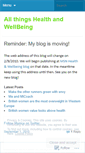 Mobile Screenshot of msnhealthwellbeing.wordpress.com