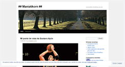Desktop Screenshot of maniatikorn.wordpress.com
