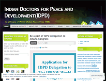 Tablet Screenshot of doctorsforpeace.wordpress.com