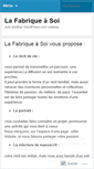 Mobile Screenshot of fabriquasoi.wordpress.com