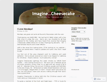 Tablet Screenshot of imaginecheesecake.wordpress.com