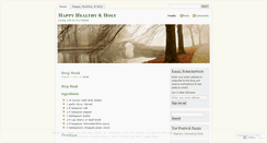 Desktop Screenshot of happyhealthyandholy.wordpress.com