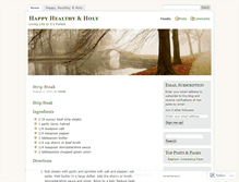 Tablet Screenshot of happyhealthyandholy.wordpress.com