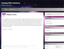Tablet Screenshot of hangingwithhumphrey.wordpress.com