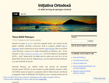 Tablet Screenshot of initiativaortodoxa.wordpress.com