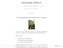 Tablet Screenshot of lifelongdewey.wordpress.com