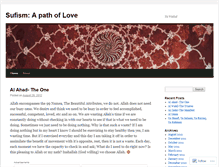 Tablet Screenshot of ansarisufi.wordpress.com
