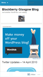 Mobile Screenshot of blackberryglasgow.wordpress.com