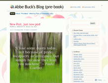 Tablet Screenshot of abbebuck.wordpress.com