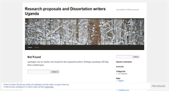 Desktop Screenshot of dissertationwritersuganda.wordpress.com