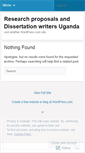 Mobile Screenshot of dissertationwritersuganda.wordpress.com