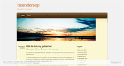 Desktop Screenshot of hoendersop.wordpress.com
