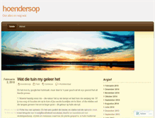 Tablet Screenshot of hoendersop.wordpress.com