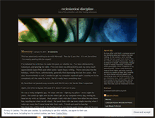 Tablet Screenshot of ecclesiasticaldiscipline.wordpress.com