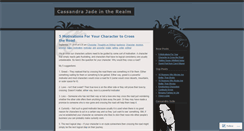 Desktop Screenshot of cassandrajade.wordpress.com