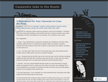 Tablet Screenshot of cassandrajade.wordpress.com