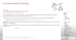 Desktop Screenshot of ldtopology.wordpress.com