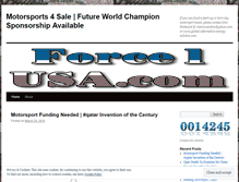 Tablet Screenshot of motorsports4sale.wordpress.com