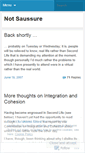 Mobile Screenshot of notsaussure.wordpress.com