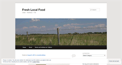 Desktop Screenshot of freshlocalfood.wordpress.com