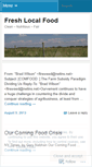 Mobile Screenshot of freshlocalfood.wordpress.com