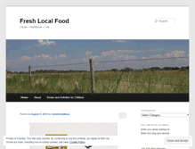 Tablet Screenshot of freshlocalfood.wordpress.com