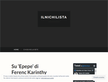 Tablet Screenshot of ilnichilista.wordpress.com