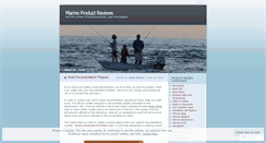 Desktop Screenshot of marineproductreviews.wordpress.com