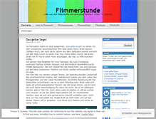 Tablet Screenshot of flimmerstunde.wordpress.com