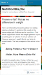 Mobile Screenshot of nutritionskeptic.wordpress.com