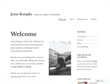 Tablet Screenshot of jessekoepke.wordpress.com