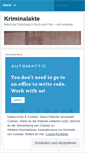 Mobile Screenshot of kriminalakte.wordpress.com