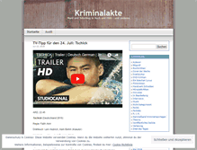 Tablet Screenshot of kriminalakte.wordpress.com