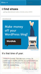 Mobile Screenshot of ifindshoes.wordpress.com