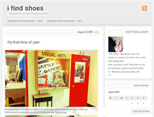 Tablet Screenshot of ifindshoes.wordpress.com