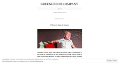 Desktop Screenshot of greencreditcompany.wordpress.com