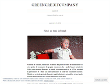 Tablet Screenshot of greencreditcompany.wordpress.com