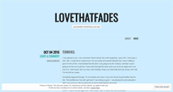 Desktop Screenshot of lovethatfades.wordpress.com