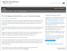 Tablet Screenshot of nigerianrevolutionary.wordpress.com