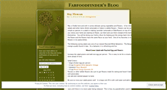 Desktop Screenshot of fabfoodfinder.wordpress.com