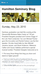Mobile Screenshot of hamiltonseminary.wordpress.com