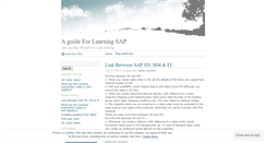 Desktop Screenshot of learningsap.wordpress.com
