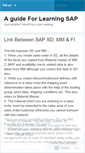 Mobile Screenshot of learningsap.wordpress.com