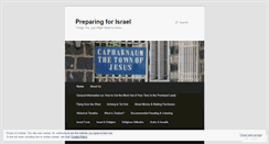 Desktop Screenshot of preparingforisrael.wordpress.com