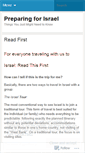 Mobile Screenshot of preparingforisrael.wordpress.com